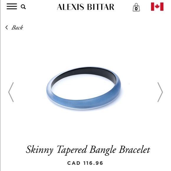 🌻 Alexis Bittar Skinny Tapered Bangle Bracelet - Picture 6 of 7